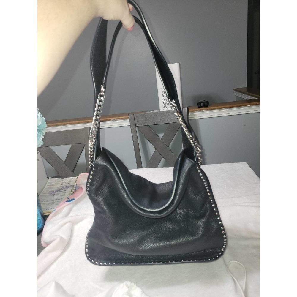 Michael kors black leather pebbled purse